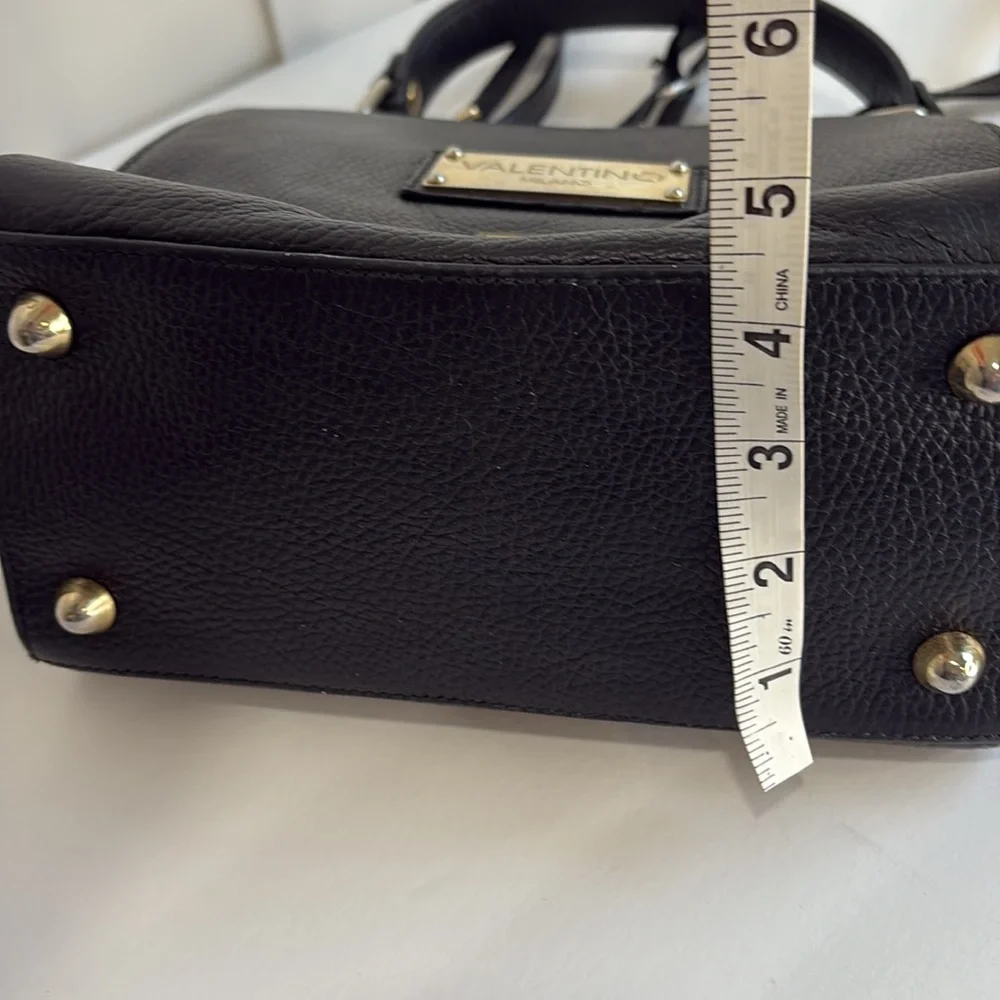 Valentino Amelie Black Leather Handbag